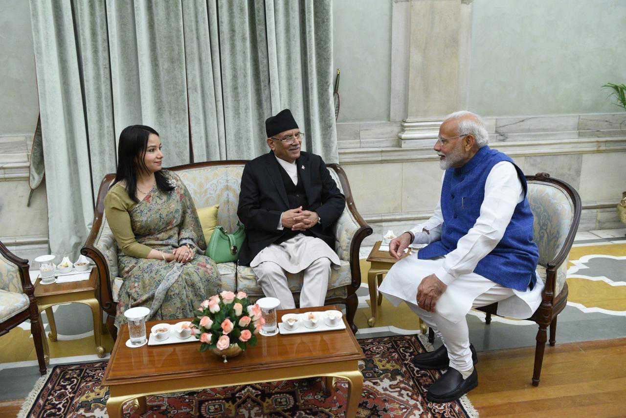 प्रधानमन्त्री प्रचण्ड र भारतका प्रधानमन्त्री मोदीबीच भेटवार्ता, के भयो कुराकानी?