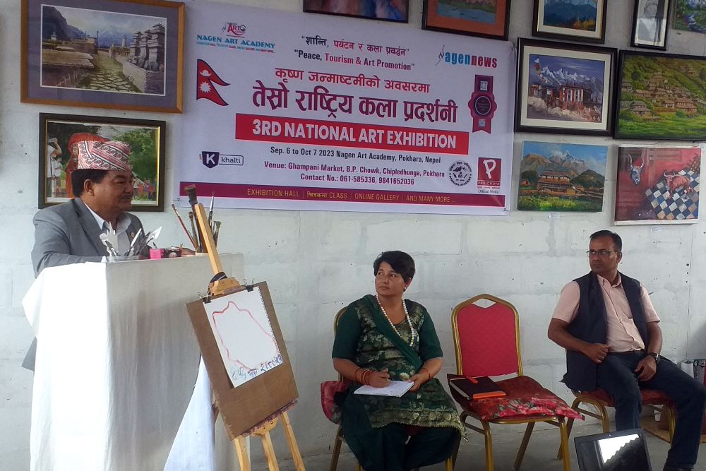 पोखरामा राष्ट्रिय चित्रकला प्रदर्शनी