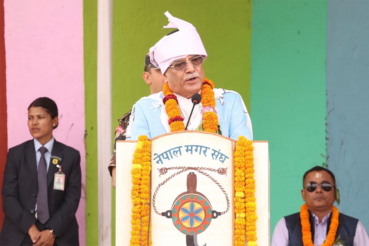 जातिहरूलाई फुटाएर देशको हित हुँदैन : प्रधानमन्त्री प्रचण्ड