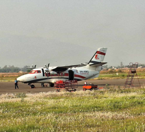 ठूलो दुर्घटनाबाट जोगियो समिट एअरको जहाज